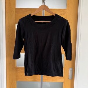 Banana Republic Black Long Sleeve Top